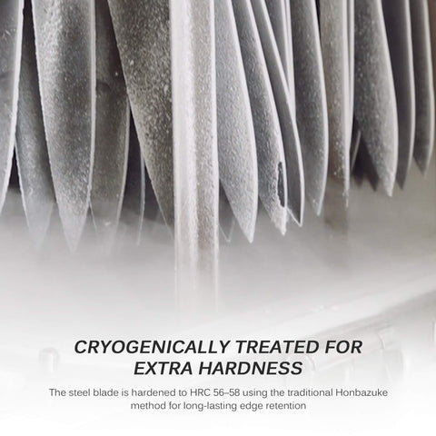 Authentic wenge handle adds traditional style and comfort.