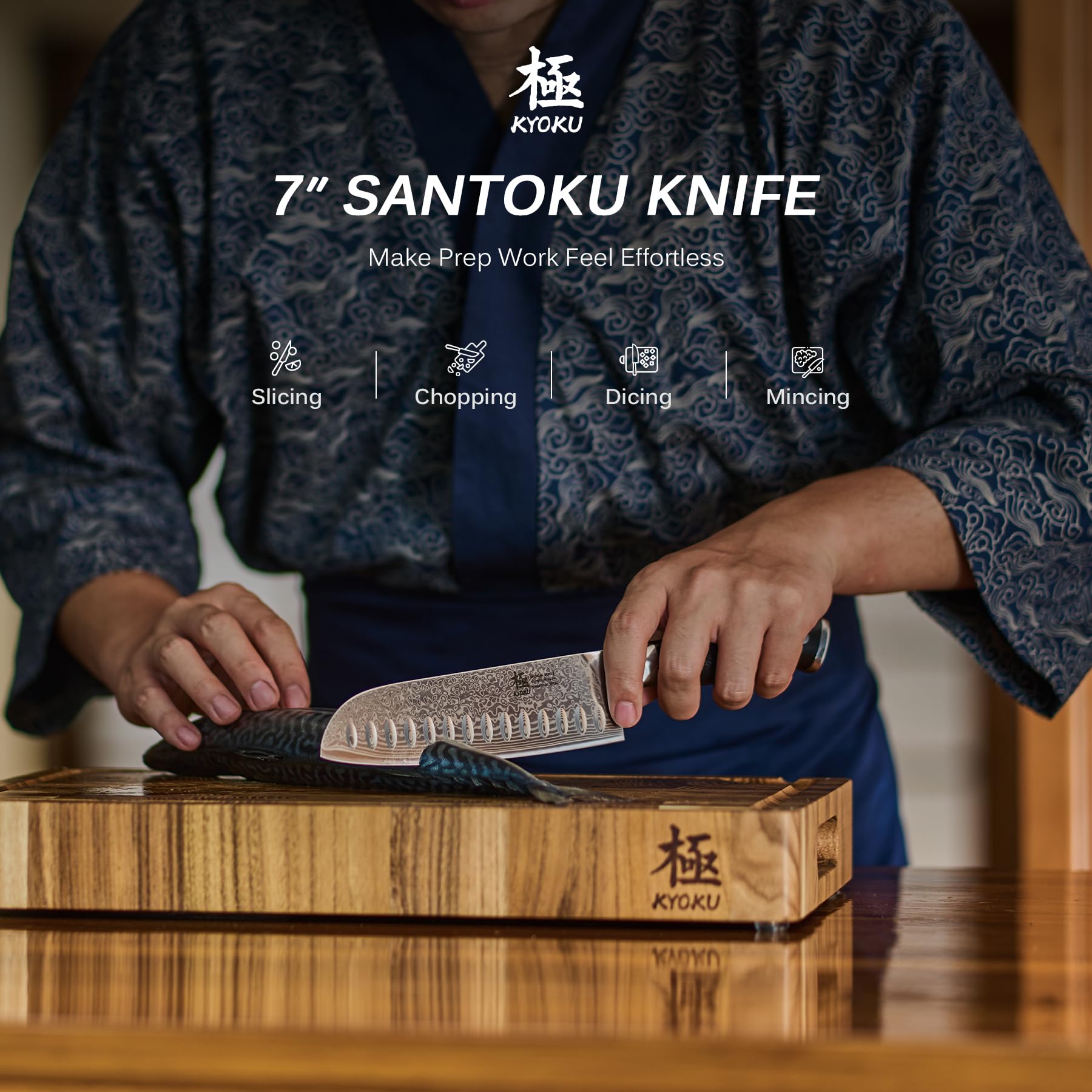 KYOKU Santoku knife sheath and case shown for safe storage