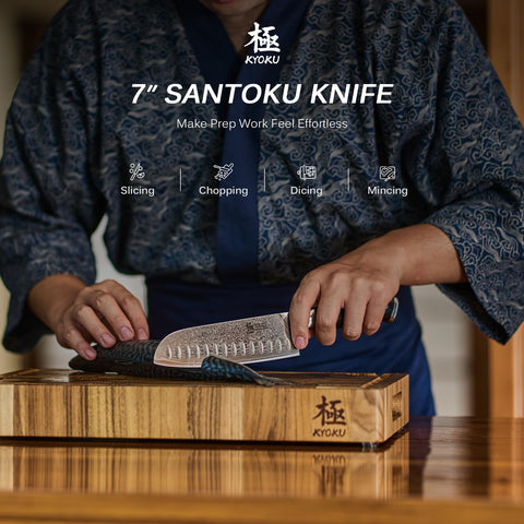 KYOKU Santoku knife sheath and case shown for safe storage