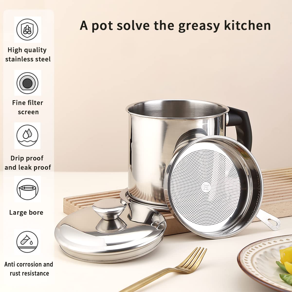Kyraton dishwasher-safe design makes cleanup quick and simple.
