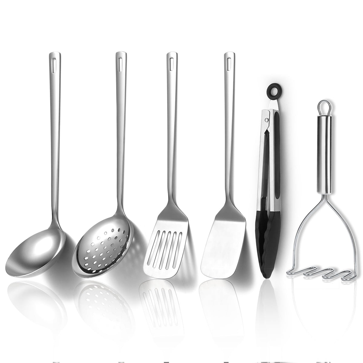 Kyraton slotted turner from the 6-piece set for flipping with durable stainless steel
