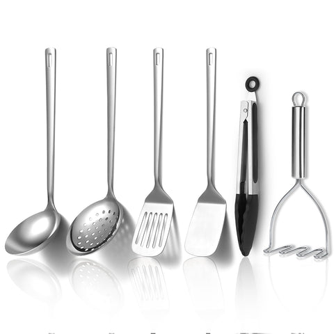 Kyraton slotted turner from the 6-piece set for flipping with durable stainless steel