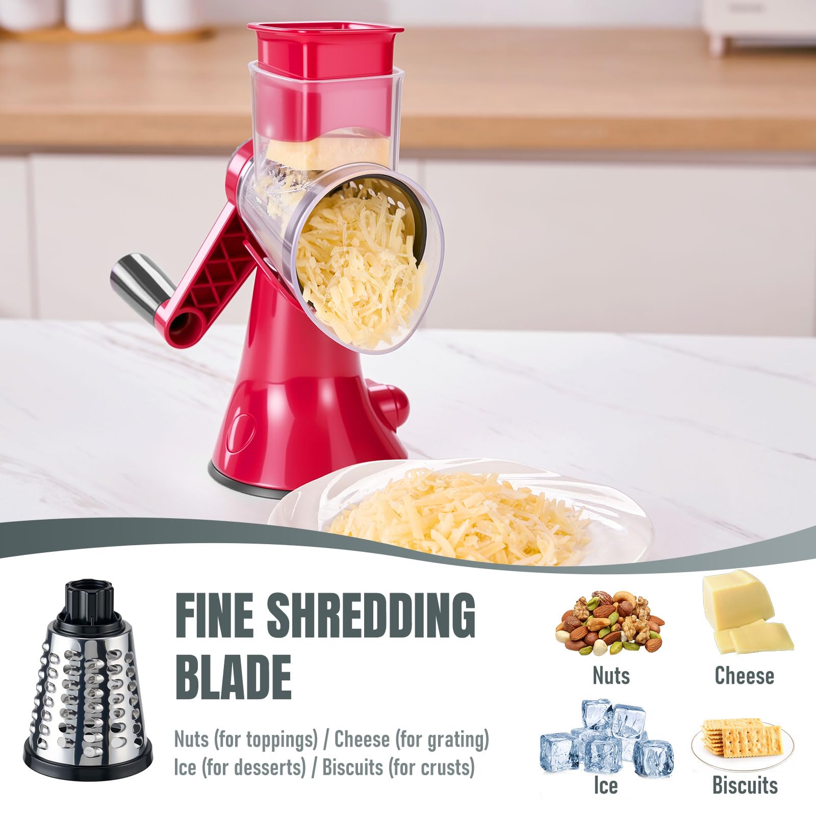 KYZ food pusher guiding safe operation during shredding