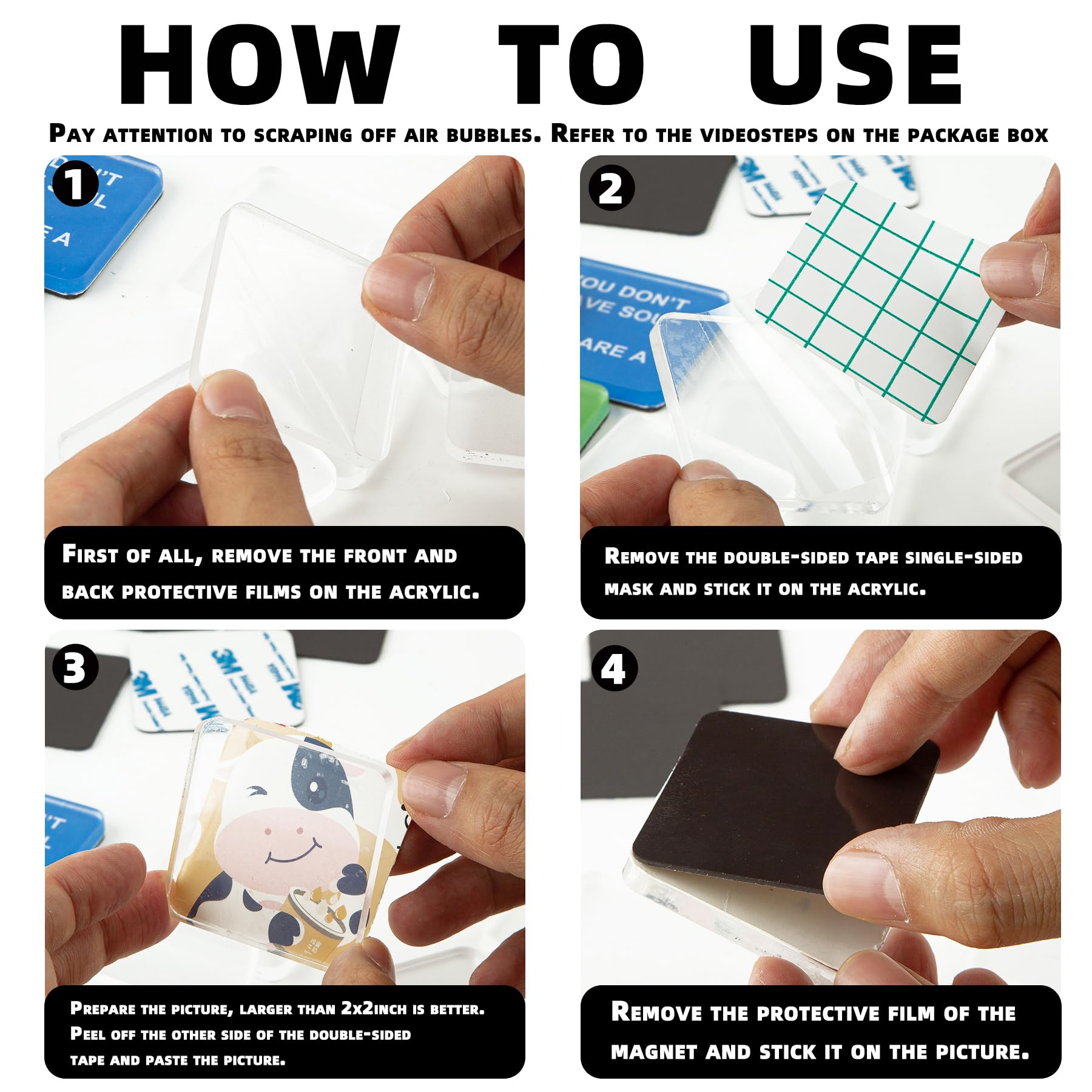 La Sheer step-by-step video guide helps craft magnets quickly.