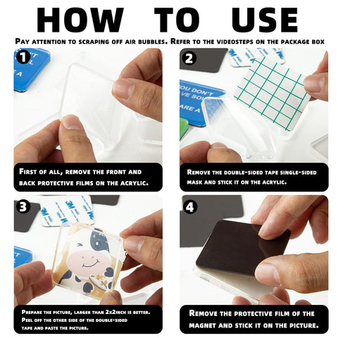 La Sheer step-by-step video guide helps craft magnets quickly.