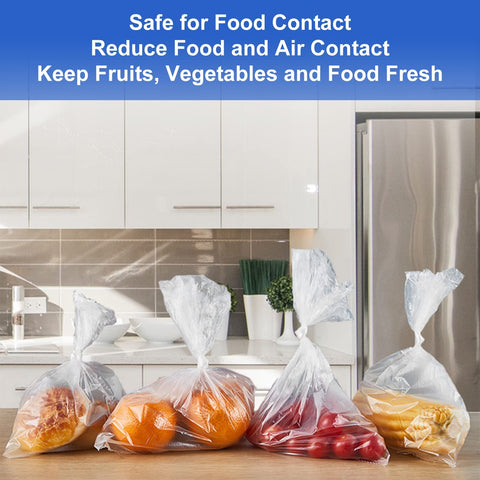 LabelMore kitchen storage bags organizing snacks and leftovers neatly.