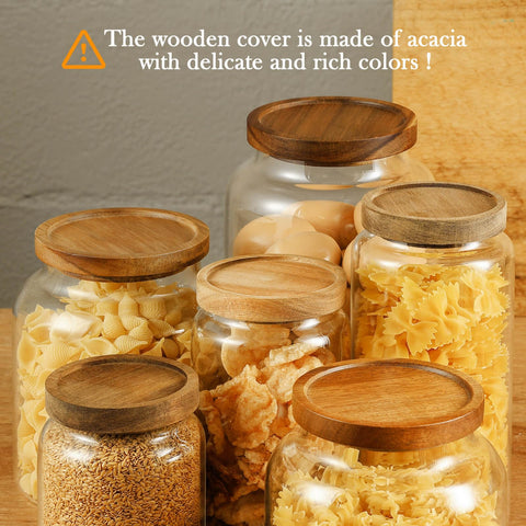 Clear Labina glass jar is durable borosilicate glass for daily use.