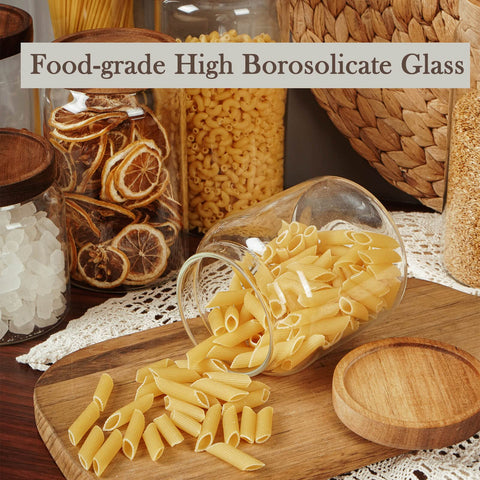 Labina glass jar easy to clean, dishwasher-safe glass body