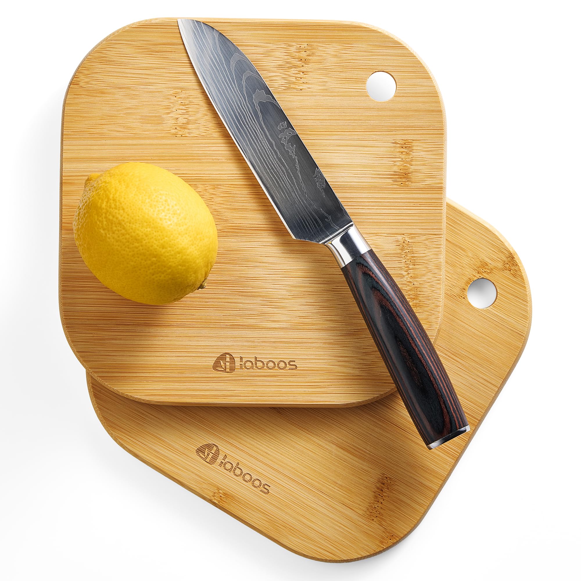 Laboos easy clean bamboo surface simplifies post meal cleanup.