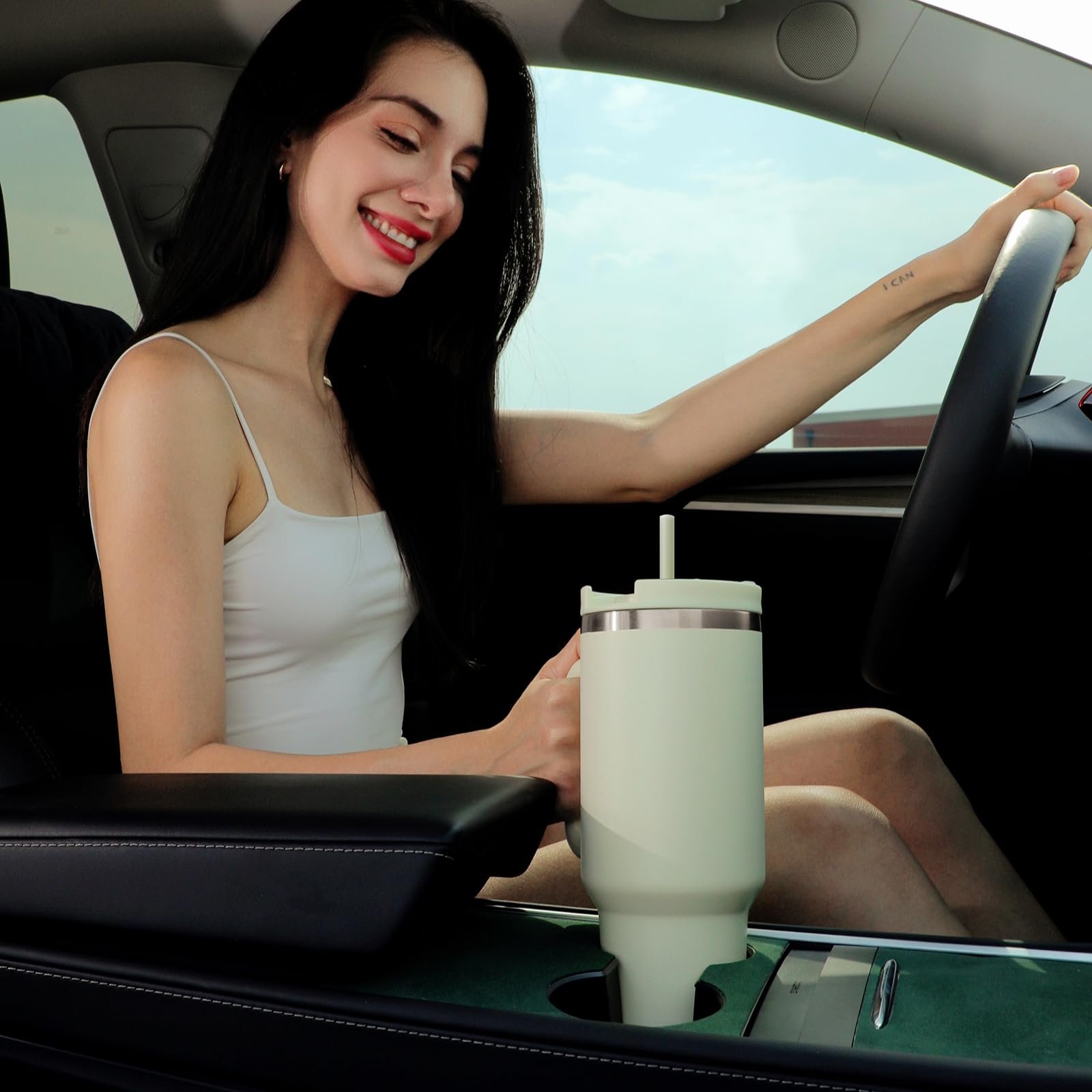 Wide opening design facilitates ice addition and thorough cleaning.