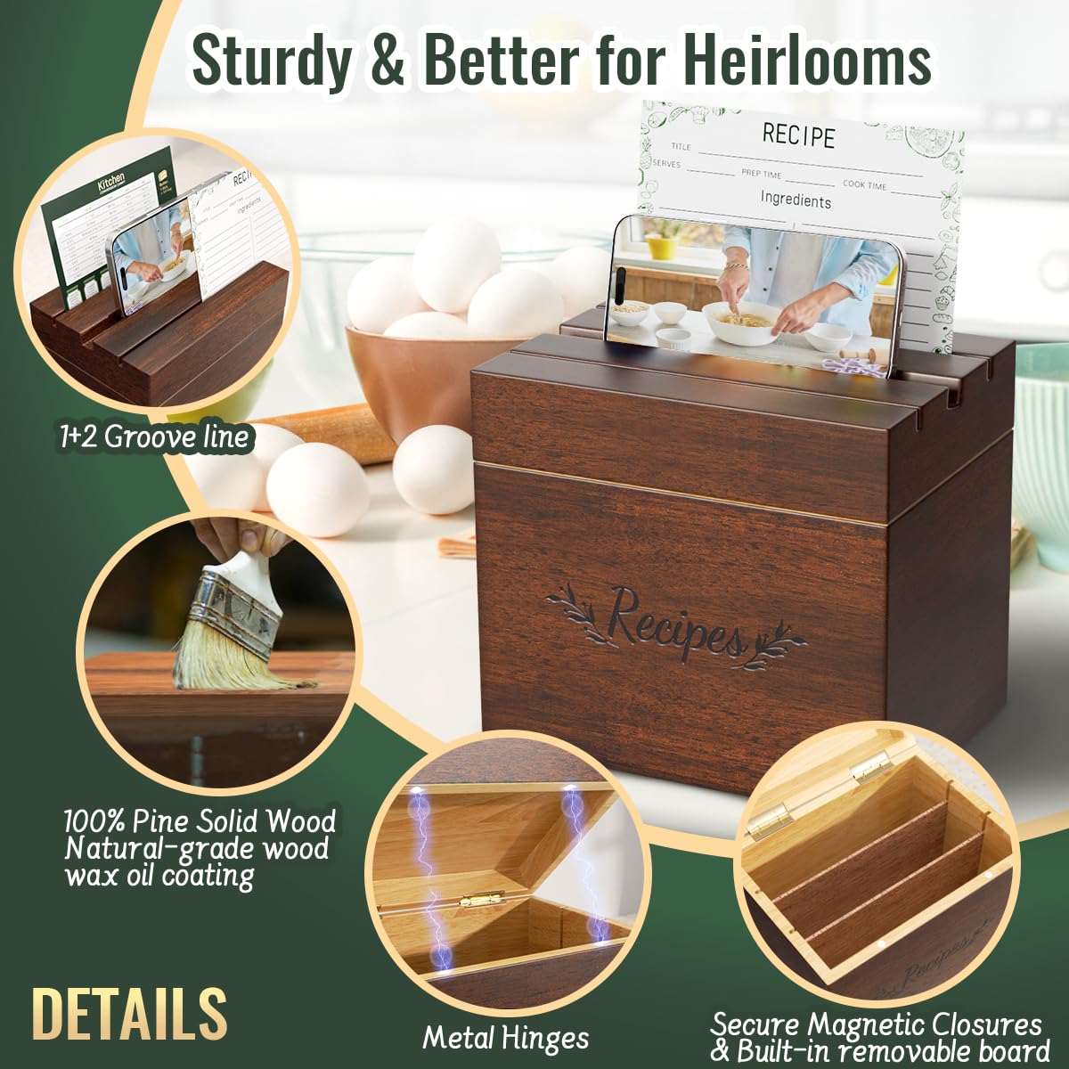 LACRTOPE 4x6 recipe cards protectors set shows smooth writing surface and grease resistance.