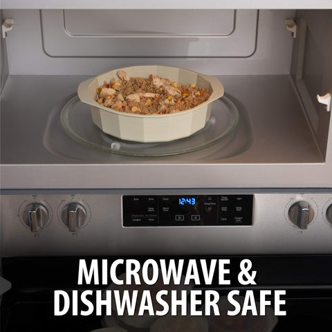 LaCuisine 8oz covered bowls perfect for portions and quick reheats.