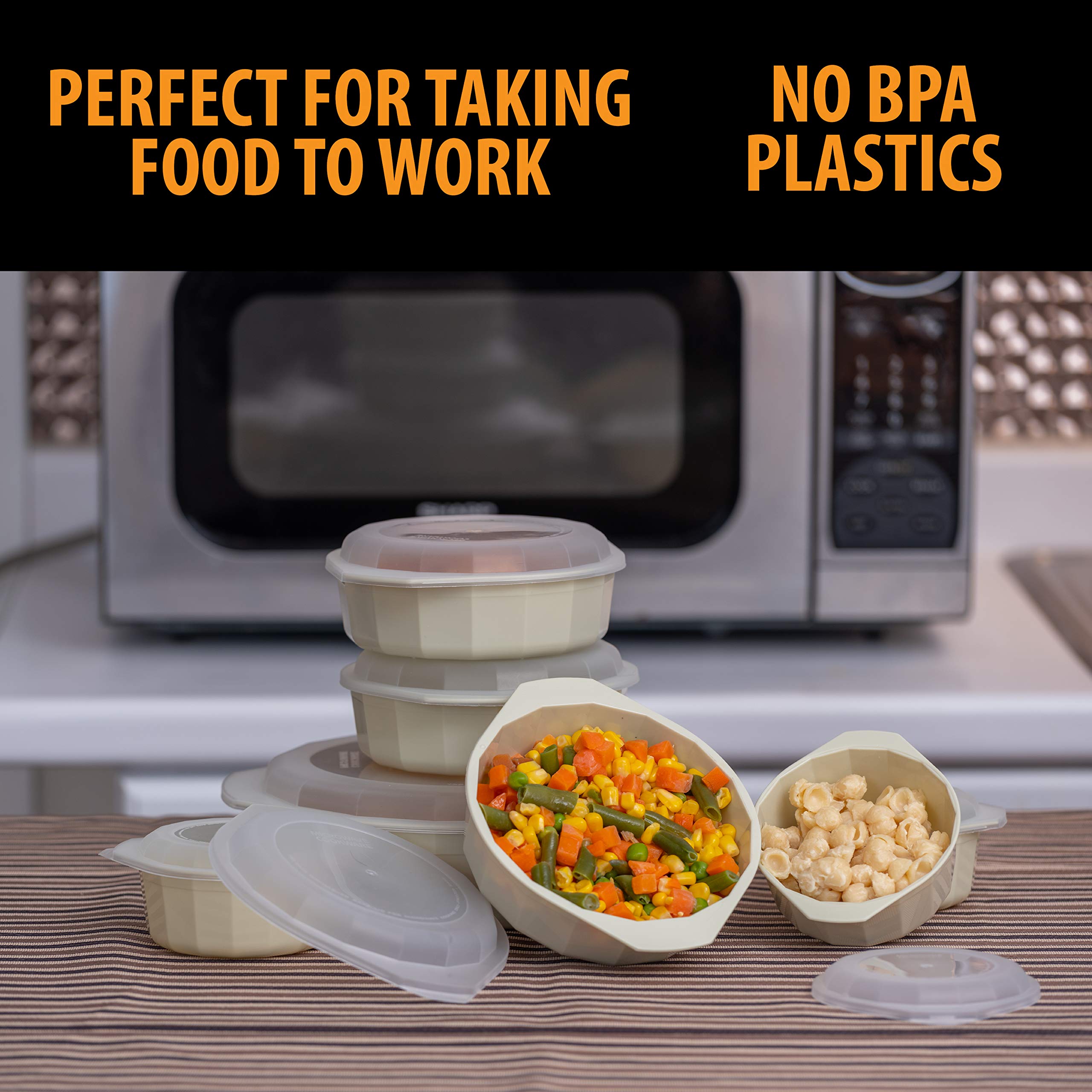 LaCuisine stackable design supports compact fridge organization.
