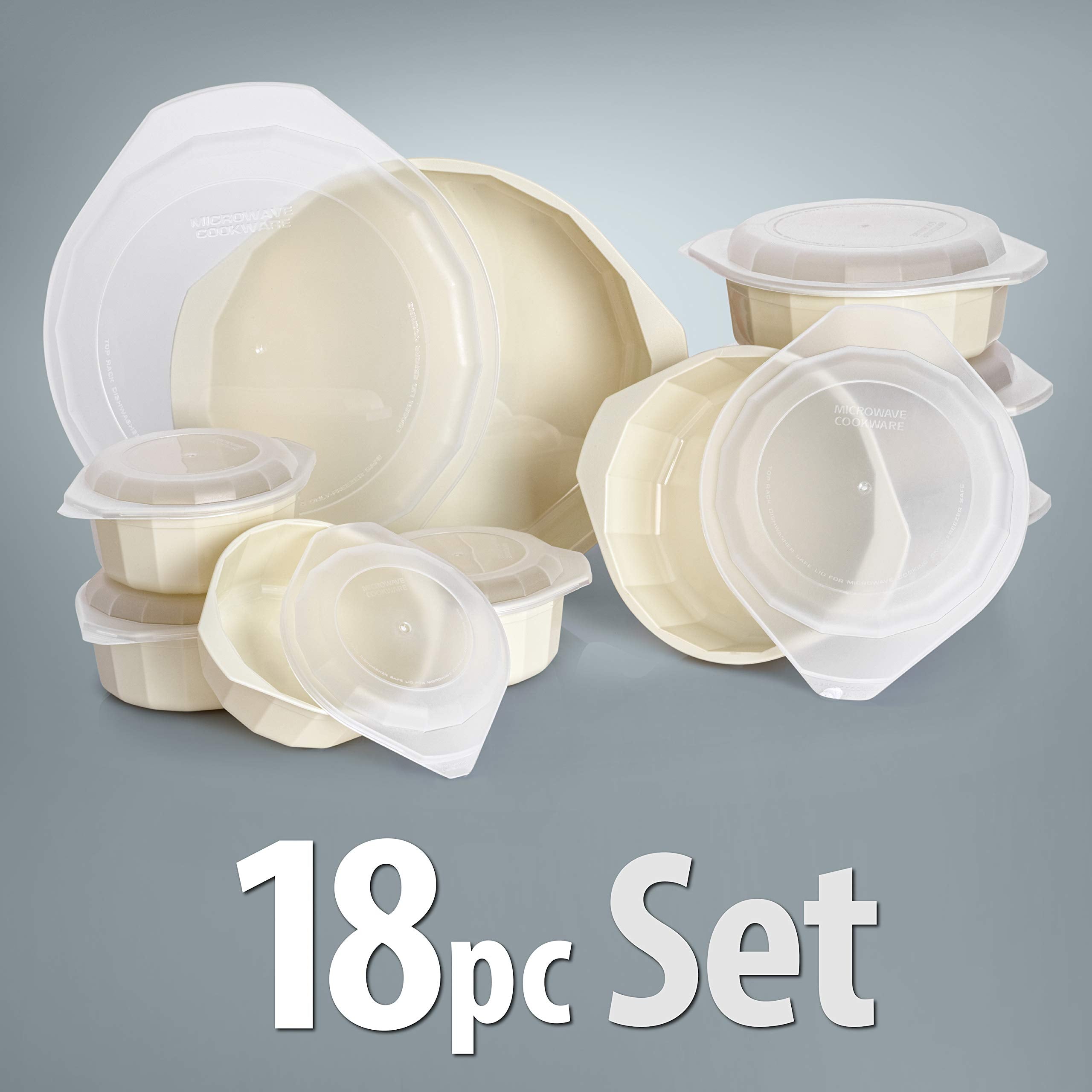 LaCuisine microwave-safe components up to 290°F for fast reheating.