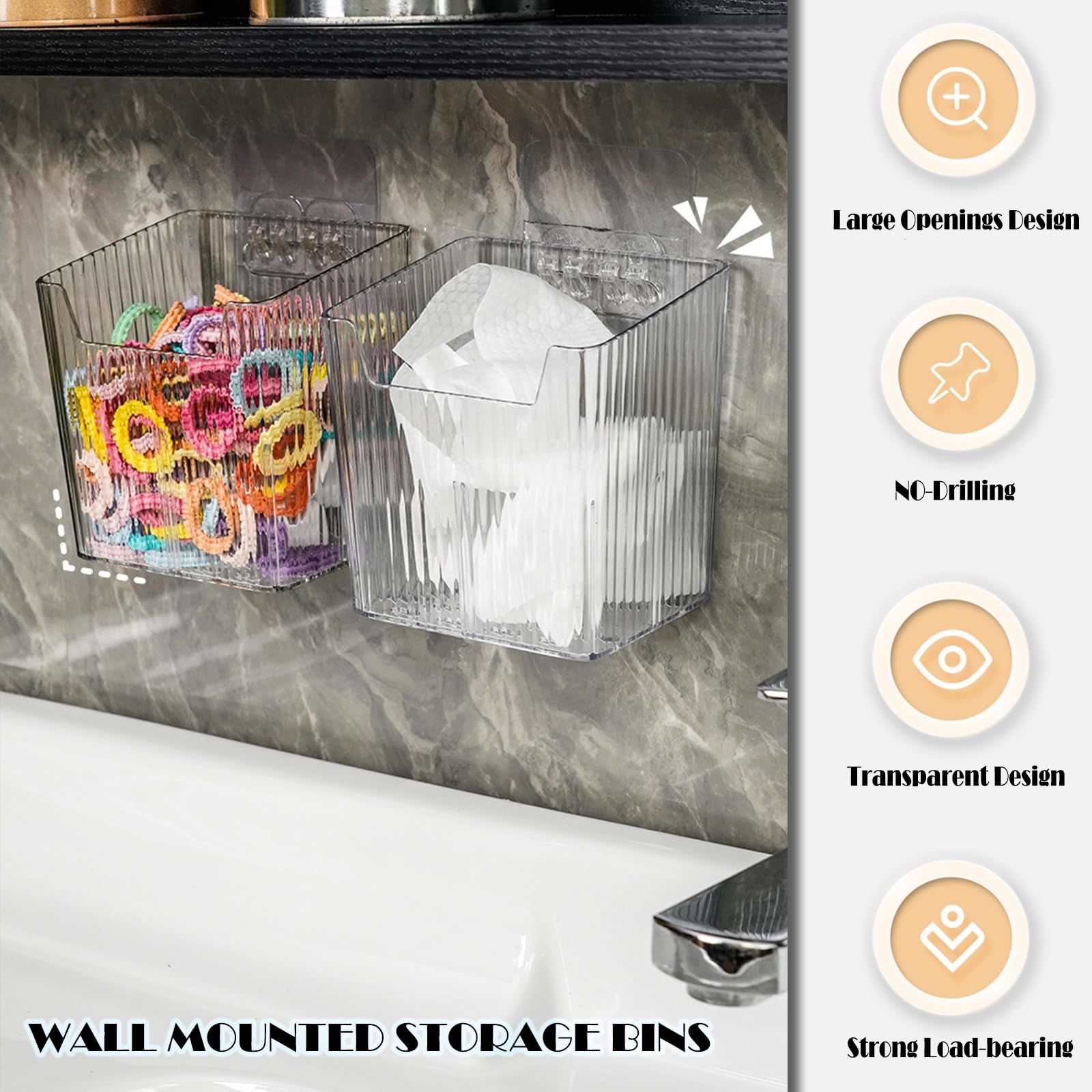 Lae Nuvole space-saving wall storage mounted, freeing counter and shelf space.