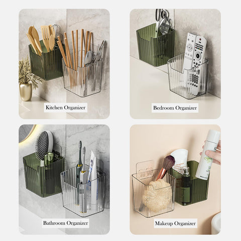 Lae Nuvole transparent PET organizer highlights contents at a glance.