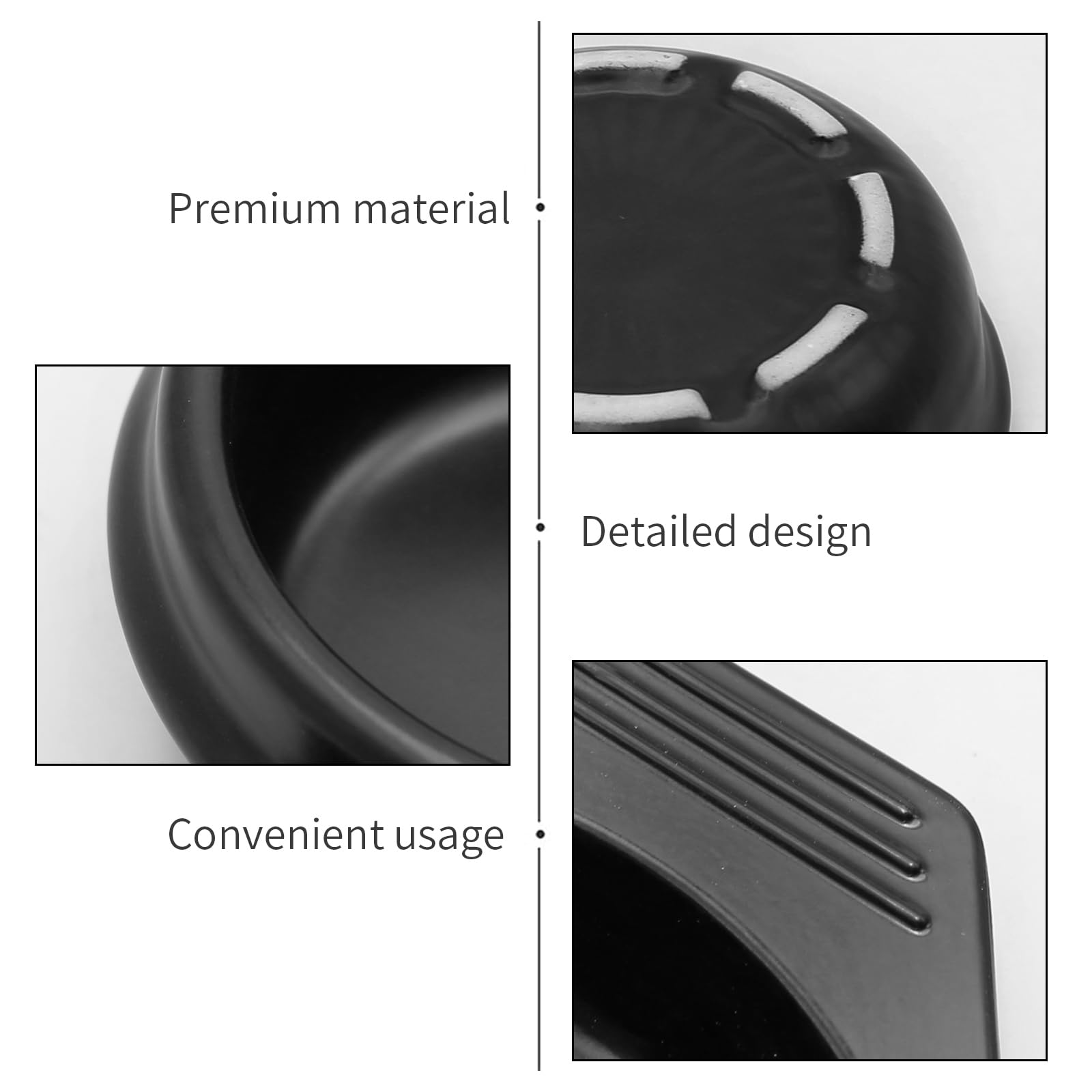 Laffoonparts stone bowl cleans quickly with rinse and soft cloth after meals