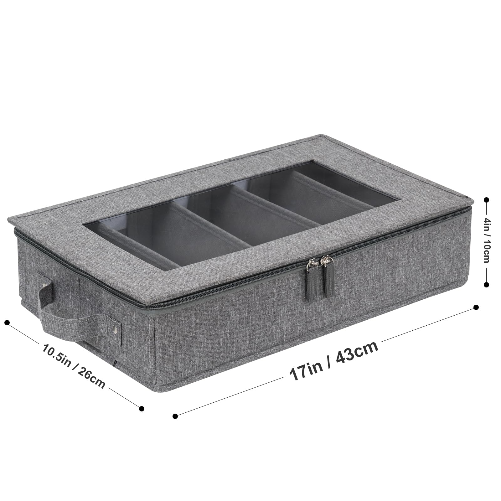 Lafulling flatware storage box folds flat for compact storage when not in use.