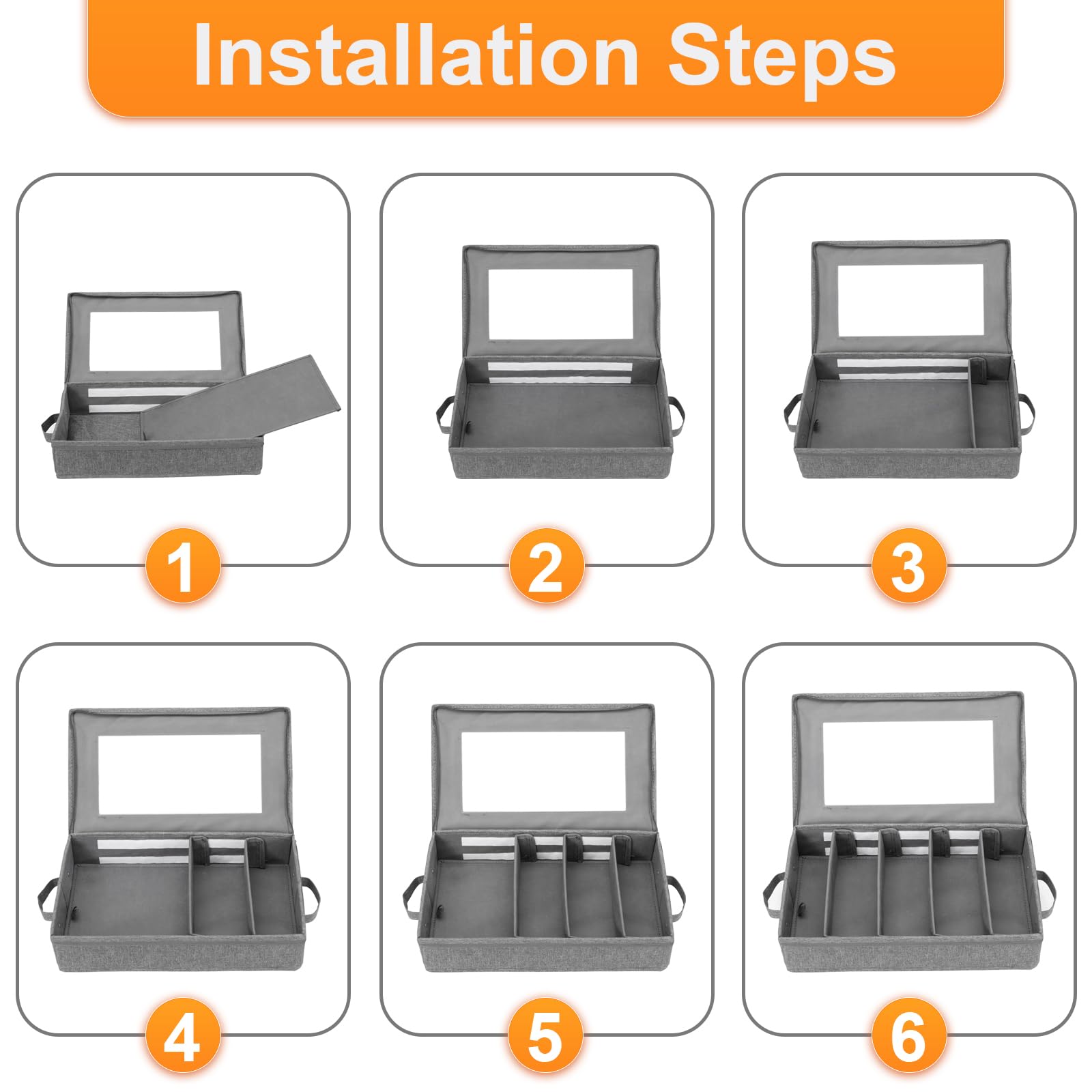 Lafulling flatware storage box multipurpose organizer for kitchen, nursery, or office.