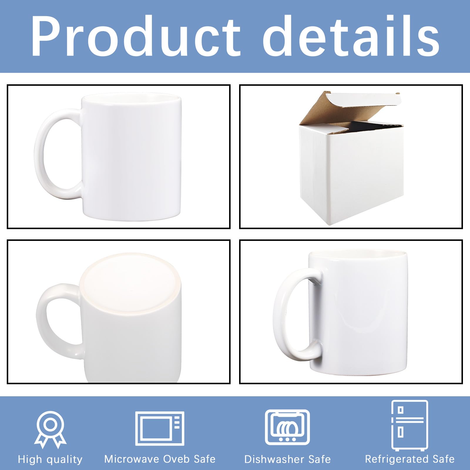 LaiHiulaan sublimation mug with AAA grade coating for vibrant prints