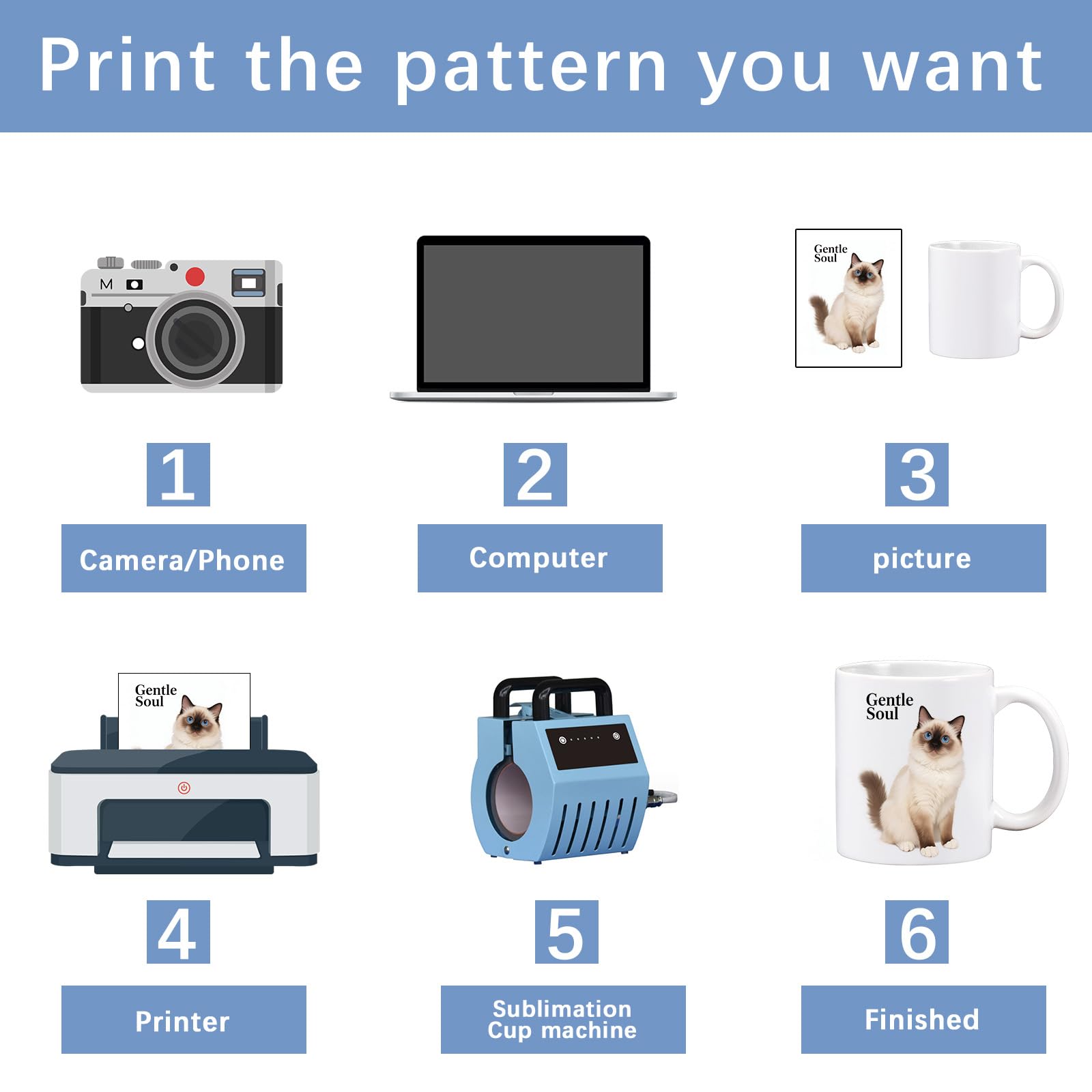 LaiHiulaan sublimation mug is dishwasher and microwave safe