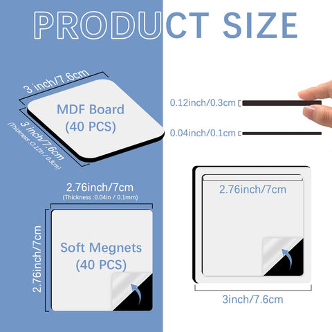 LaiHiulaan soft magnetic blank 1mm for secure magnetic hold on projects