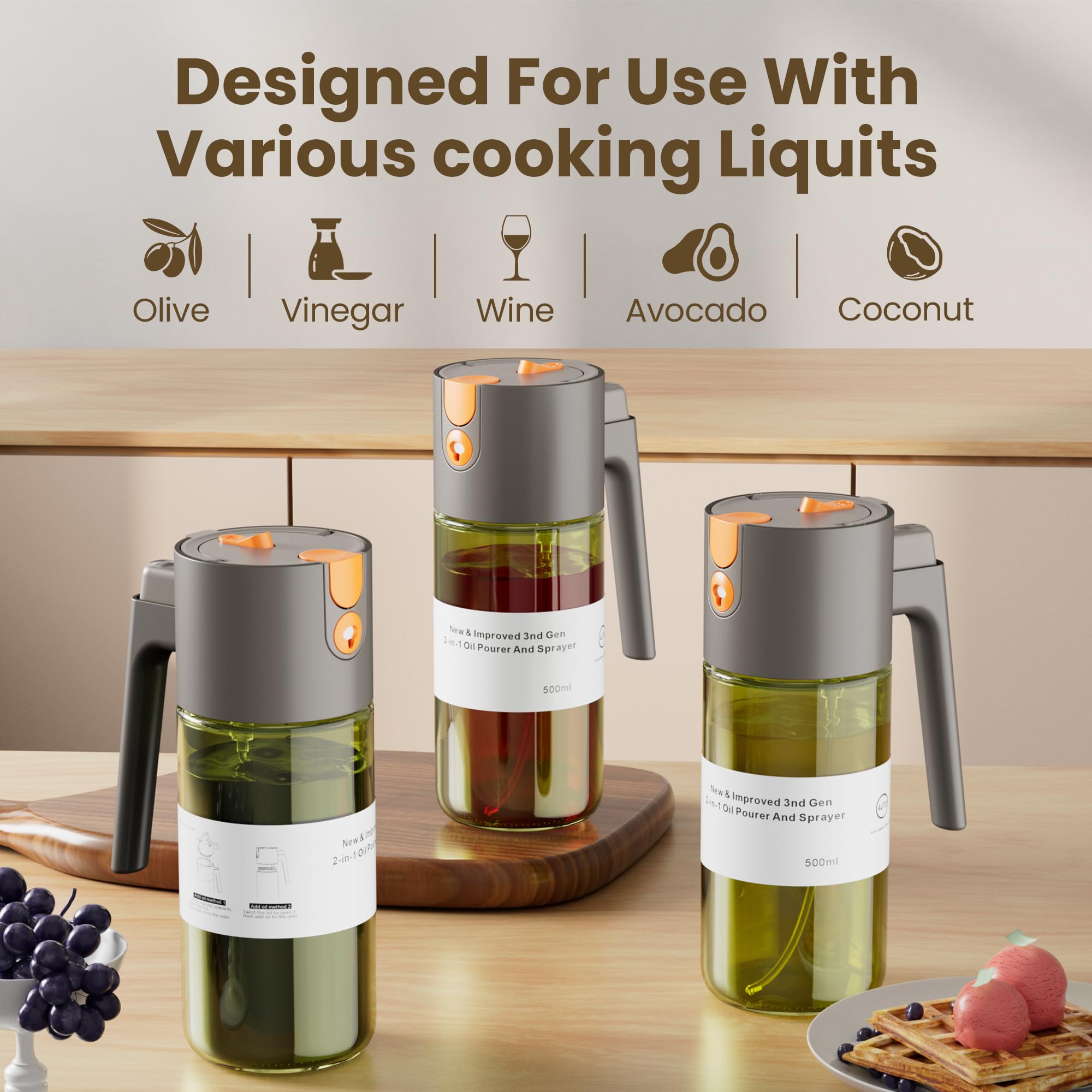 LAKUMIQI food-grade silicone tubing with internal spray-ready design.
