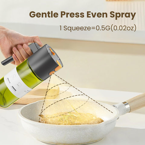 LAKUMIQI olive oil dispenser with labels for easy oil identification