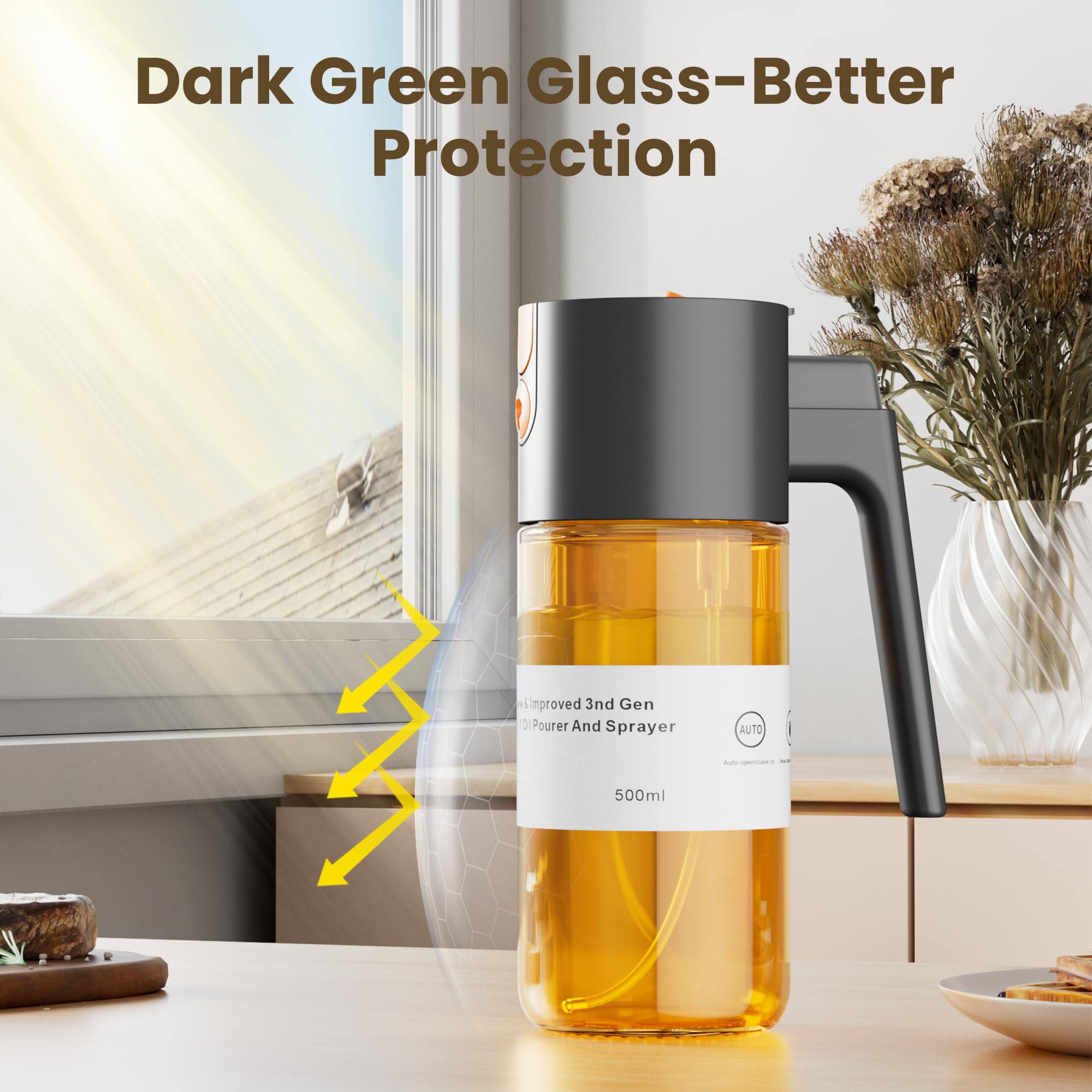 LAKUMIQI olive oil mister for versatile cooking tasks