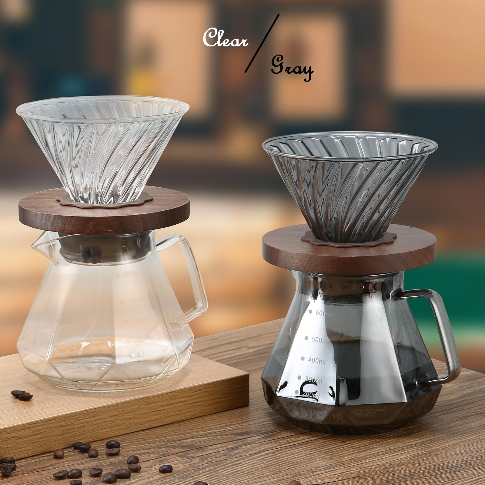 Lalord 20 oz capacity pour over ideal for 1-3 people at home.
