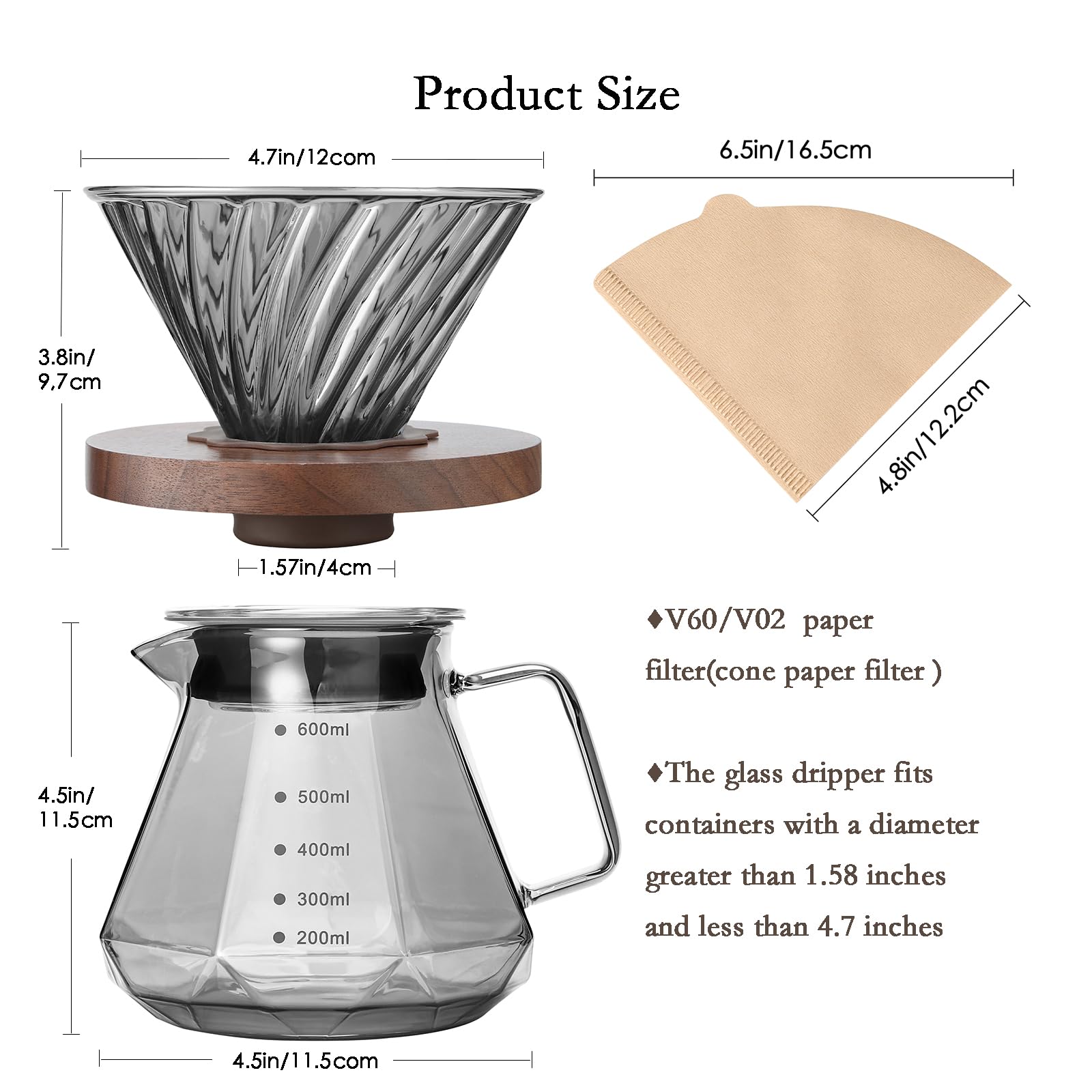 Lalord pour over system BPA-free and easy to clean for everyday use.