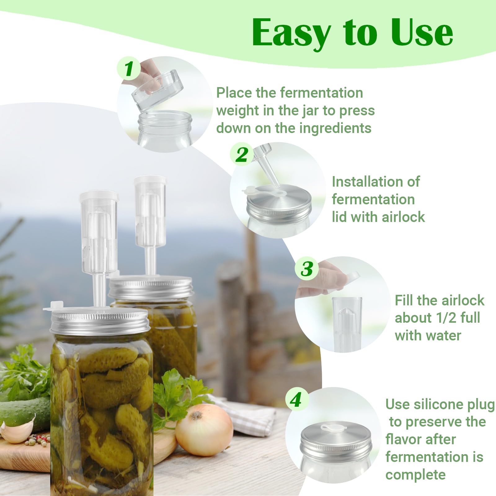 Lalvam silicone plug used to seal jars after fermentation for storage
