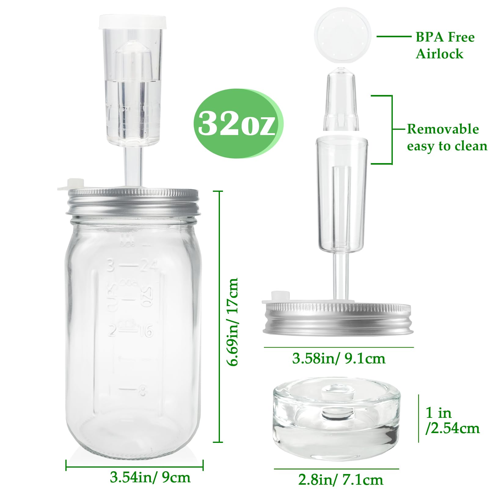 Lalvam two-pack fermenting jars shown for home kimchi preparation
