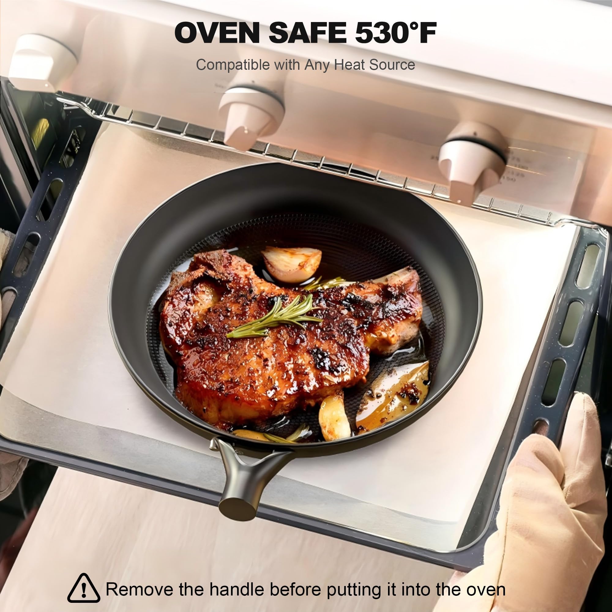 LAMFO demonstrates oven-to-stovetop transition for versatile cooking.