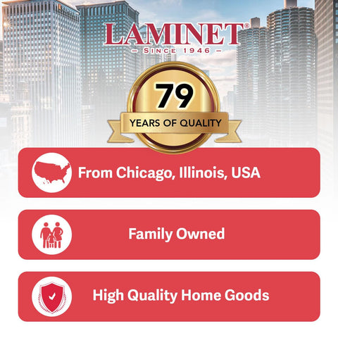 LAMINET 52x120 protector transforms a plain table into a cushioned, protected surface.