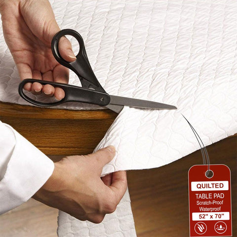 LAMINET Quilted Table Pad Backing extends furniture life with vinyl surface protection.