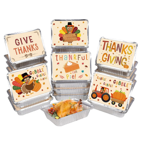 Lamparty 36-pack Thanksgiving leftovers containers with lids, ideal for storage and on-the-go meals.