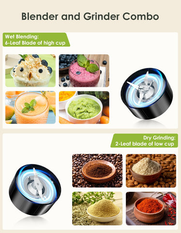 LAMPICK cross-blade 6-leaf assembly for ice and fruit blends