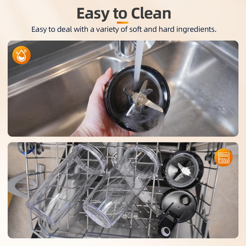 Lampick-to-go bottles in use showing direct blending and take-away