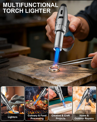 Lamsen torch delivers up to 1300°C high heat for browning and soldering