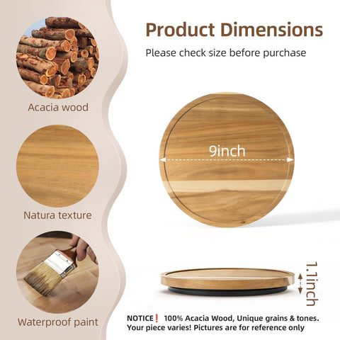 LAMU Lazy Susan in cabinet for organized shelves