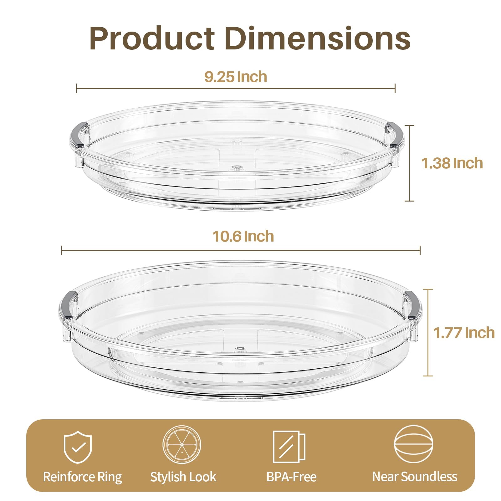 LAMU clear BPA-free plastic keeps contents visible and easy to clean.