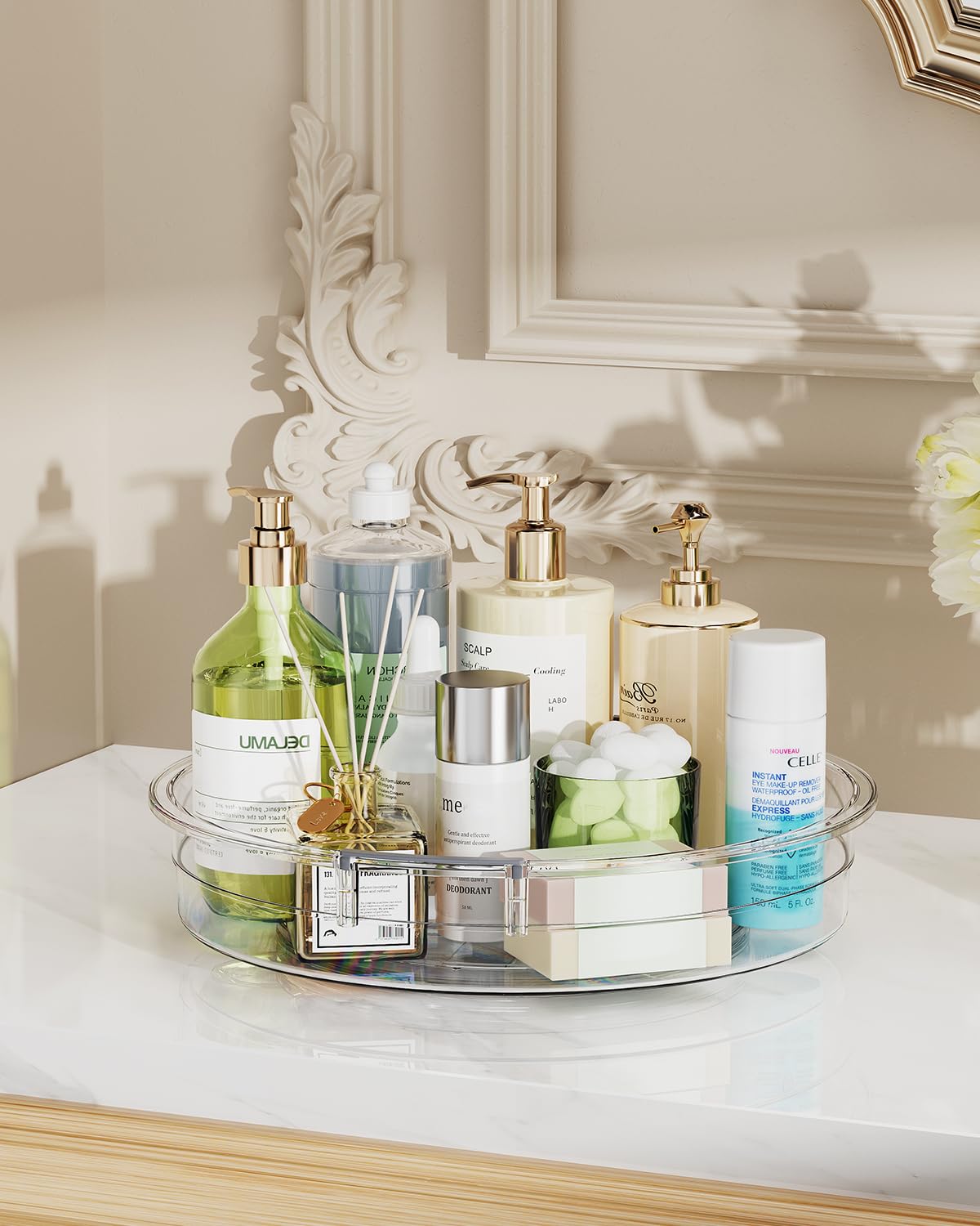 LAMU Lazy Susan on a countertop for quick reach and tidier surfaces.