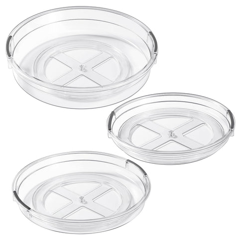 LAMU rotating organizer is easy to clean with a damp cloth.