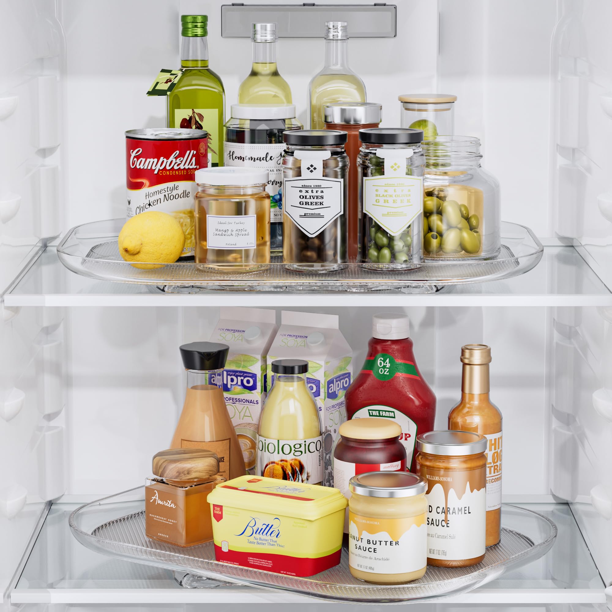 LAMU Lazy Susan kitchen countertop use simplifies daily prep and serving.