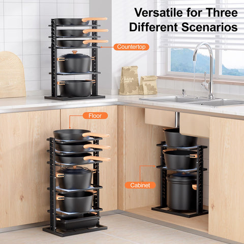 LAMU versatile design works on countertops, cabinets, or floors.