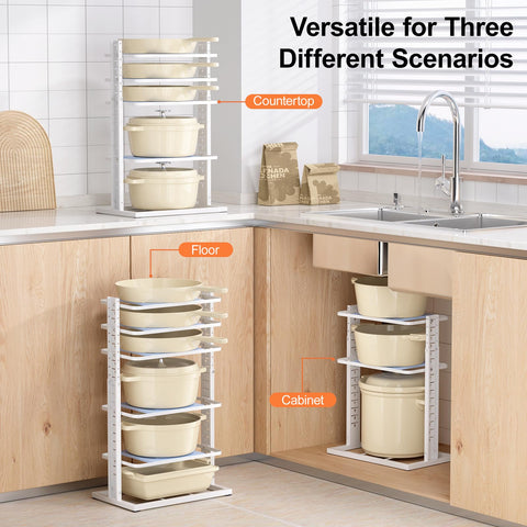 LAMU upgraded-design organizer adds style while organizing the kitchen.