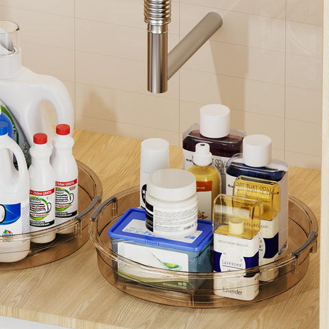 LAMU raised-edge design prevents items from falling during rotation