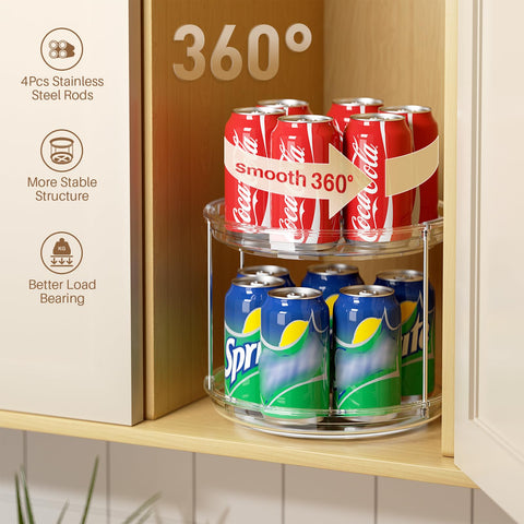 LAMU rotating spice rack 360 view enables easy ingredient access.