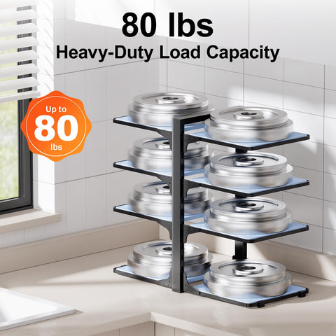 LAMU scratch-resistant dividers prevent sliding and protect cookware finishes.